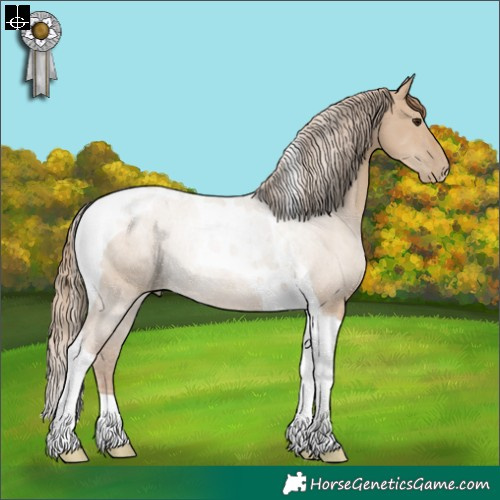 Horse Color:Grullo Pearl Tobiano Rabicano 