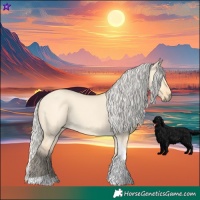 Horse Color:Silver Buckskin Dun Tobiano
