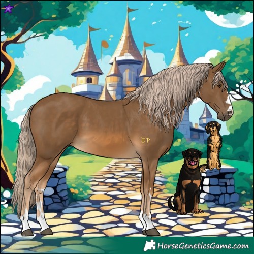 Horse Color:Chocolate Palomino 