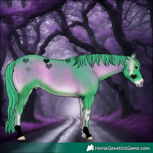 Horse Color:Void Watercolor Blue Onyx