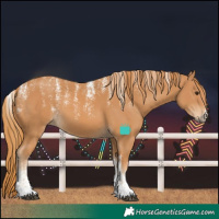 Horse Color:Powder White Chestnut
