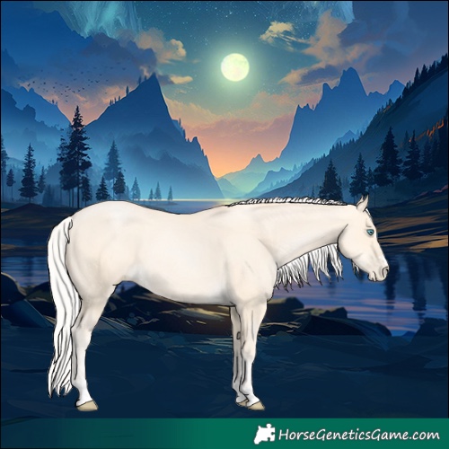 Horse Color:Silver Buckskin Pearl