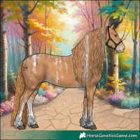 Horse Color:Powder White Chestnut