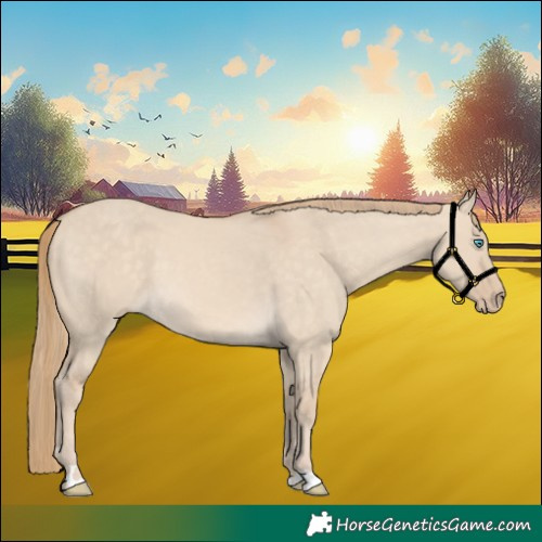 Horse Color:Perlino Dun 