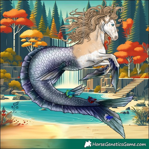 Horse Color:White Spotted Chestnut Splash Tobiano Snowcap 