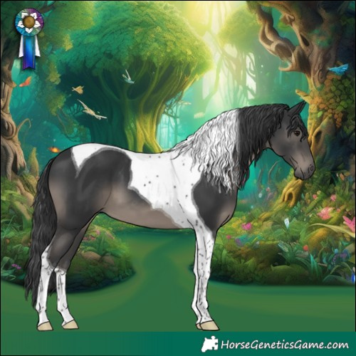 Horse Color:Black Tobiano 