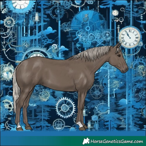 Horse Color:Silver Black 