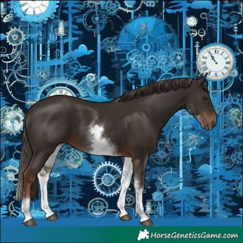 Horse Color:White Spotted Liver Chestnut 