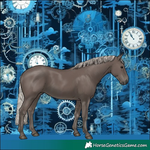 Horse Color:Silver Black 