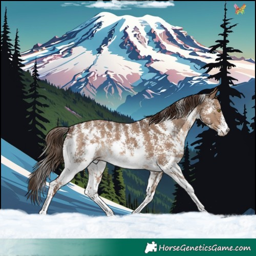 Horse Color:Liver Red Dun Sabino Rabicano 