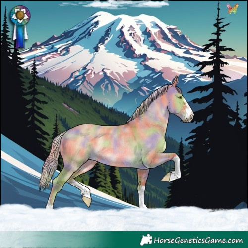Horse Color:Nacre Chocolate Palomino Dun Rabicano