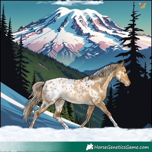 Horse Color:White Spotted Chocolate Palomino Dun Appaloosa Rabicano