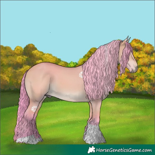 Horse Color:Watercolor Bay Dun Tobiano