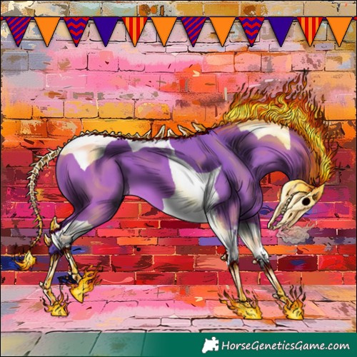 Horse Color:Watercolor Bay Tobiano 