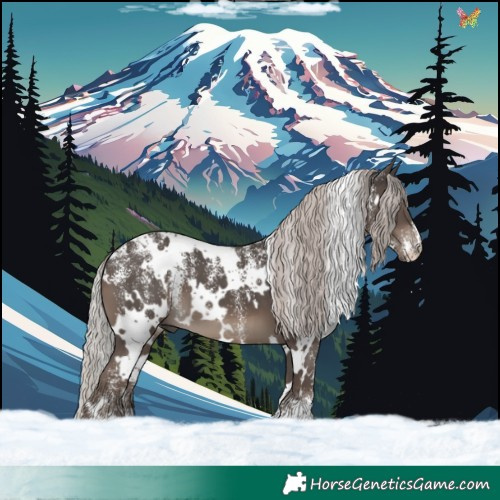 Horse Color:Powder White White Spotted Silver Black 