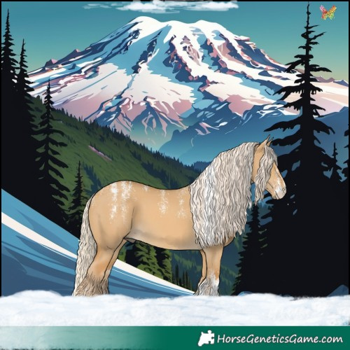 Horse Color:Powder White Palomino Dun