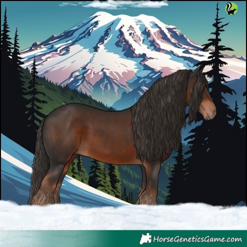 Horse Color:White Spotted Liver Chestnut 