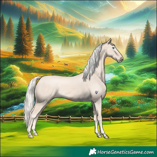Horse Color:Cremello Dun Tobiano