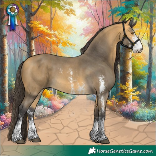 Horse Color:Buckskin Sabino 