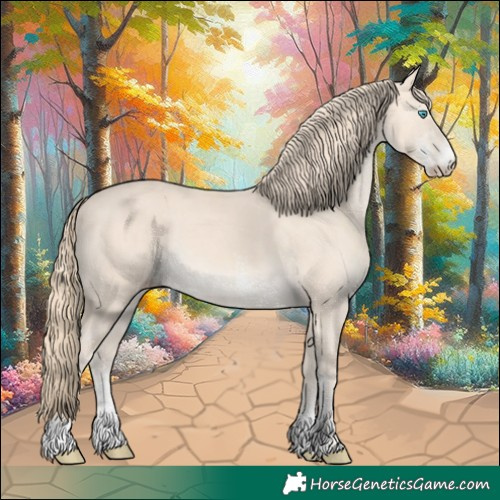 Horse Color:Perlino Sabino 