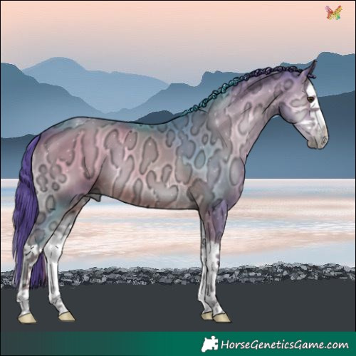Horse Color:Watercolor Liver Red Onyx Ice Splash 