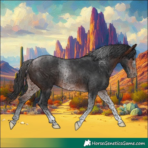 Horse Color:Brown Tobiano