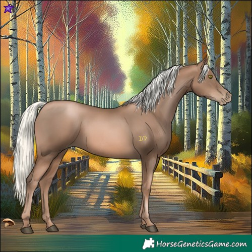 Horse Color:Liver Chestnut Pearl Mushroom 