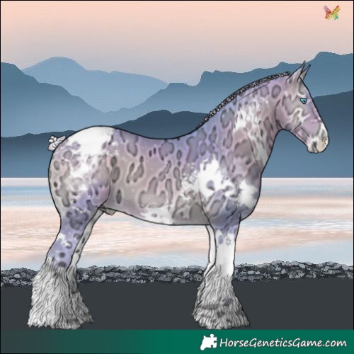 Horse Color:Watercolor Silver Sable Cream Champagne Ice Onyx Splash Varnish