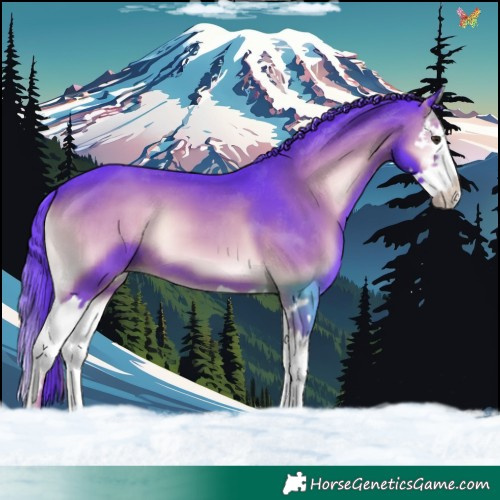 Horse Color:Watercolor Liver Red Onyx Splash 