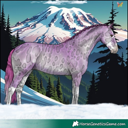 Horse Color:Watercolor Gold Champagne Ice Onyx Splash
