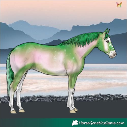 Horse Color:Watercolor Liver Red Onyx Splash