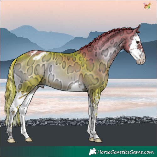 Horse Color:Watercolor Liver Red Onyx Ice Splash Blanket