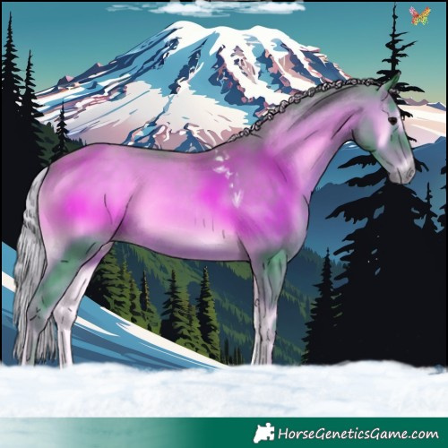 Horse Color:Watercolor Silver Blue Onyx Tobiano 