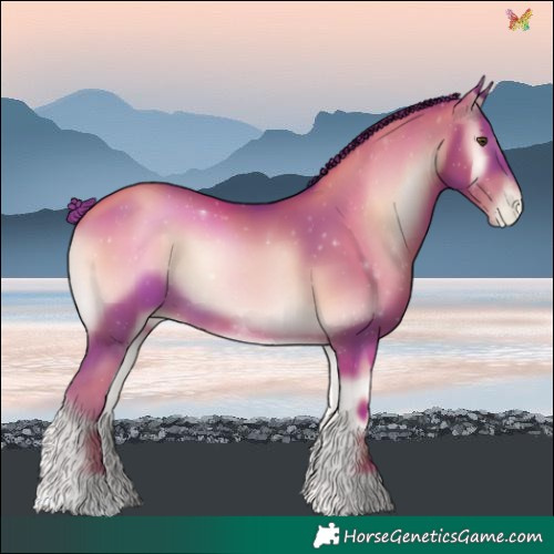 Horse Color:Watercolor Liver Red Onyx Pearl