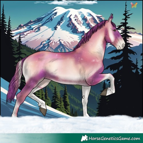 Horse Color:Watercolor Liver Red Onyx Pearl 