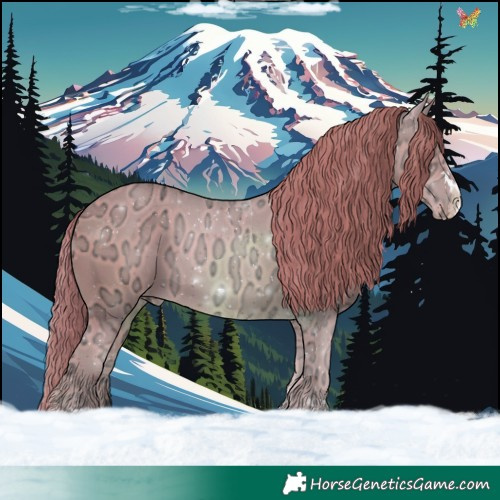 Horse Color:Watercolor Gold Champagne Ice Varnish 