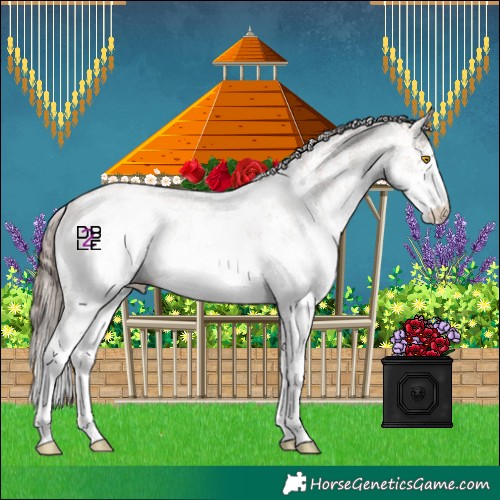 Horse Color:White Spotted Brown Pearl Mushroom Sabino