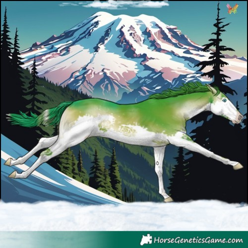 Horse Color:Watercolor Liver Red Onyx Splash