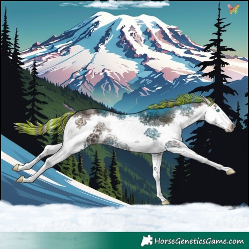 Horse Color:Painted Liver Red Onyx Ice Sabino Splash