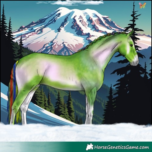 Horse Color:Painted Watercolor Liver Red Onyx