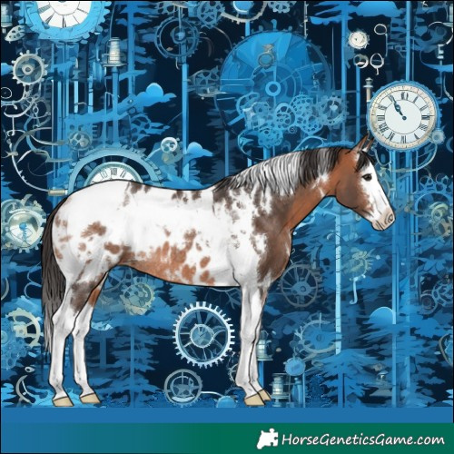 Horse Color:White Spotted Bay Splash Tobiano Blanket Rabicano