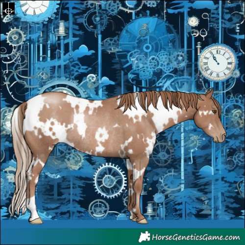 Horse Color:White Spotted Black Pearl Rabicano