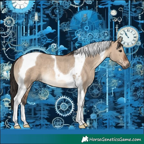 Horse Color:Brown Dun Tobiano Rabicano 