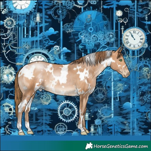 Horse Color:White Spotted Brown Pearl Rabicano