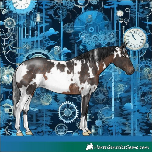 Horse Color:White Spotted Brown Rabicano