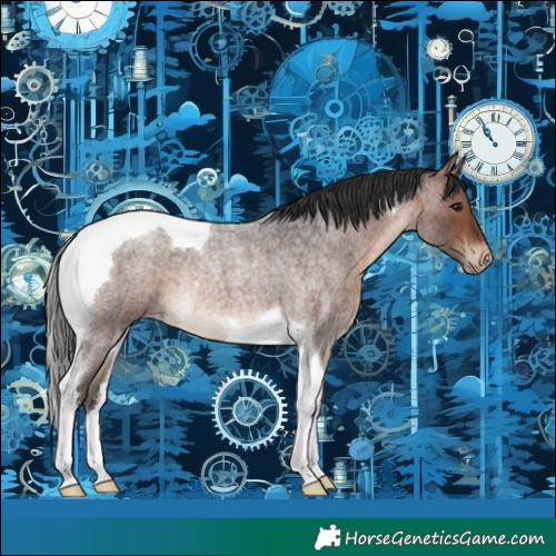 Horse Color:Brown Roan Tobiano Varnish Rabicano