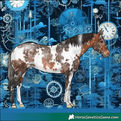 Horse Color:White Spotted Bay Ice Appaloosa Rabicano