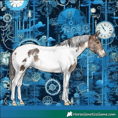 Horse Color:White Spotted Brown Ice Tobiano Appaloosa Rabicano 
