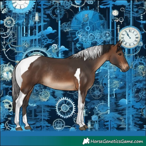Horse Color:Brown Tobiano Rabicano 