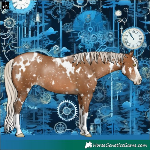 Horse Color:Gray White Spotted Silver Bay Pearl Splash Snowflake Varnish Rabicano 